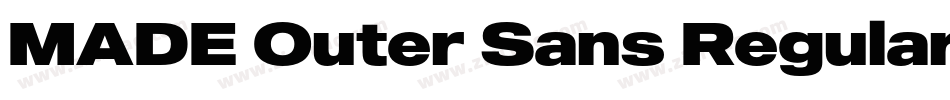MADE Outer Sans Regular PERSONAL USE字体转换